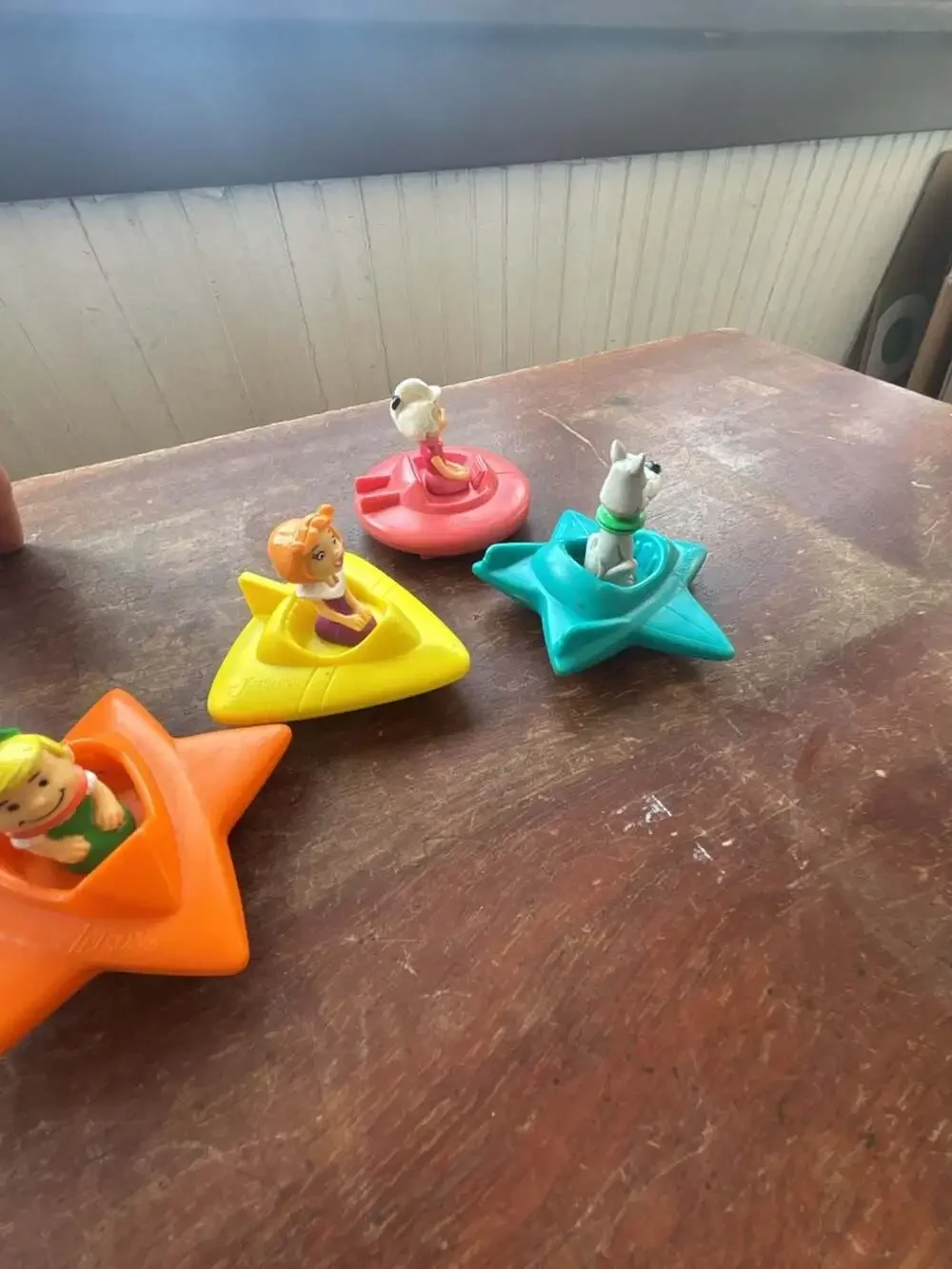 Vintage 1989 Wendy's The Jetsons Space Vehicles Toy Lot